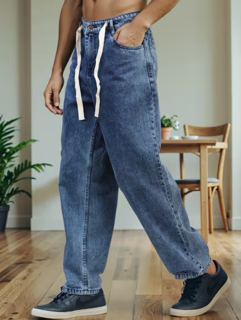 Shein Full Length Fixed Waist Stone Wash Jeans - Image 2