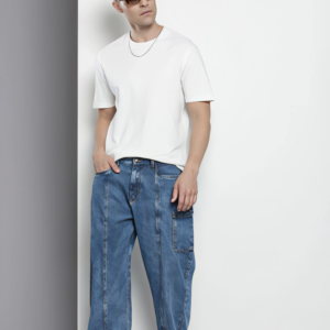 Men's Blue Wide Leg Fit