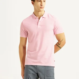 Solid Regular Fit Cotton Polo T-Shirt