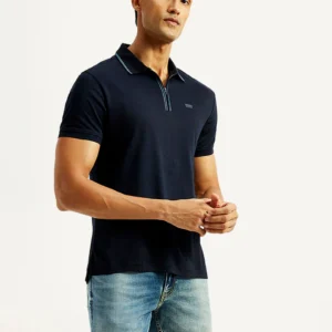 Embroidered Logo Regular Fit Cotton Polo T-Shirt