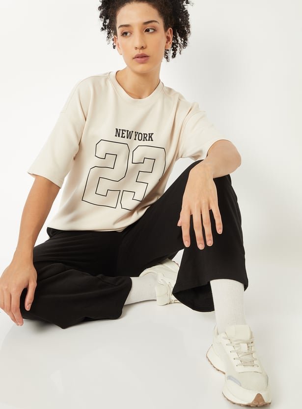 Women Printed Boxy Fit Sports T-shirt - Image 2