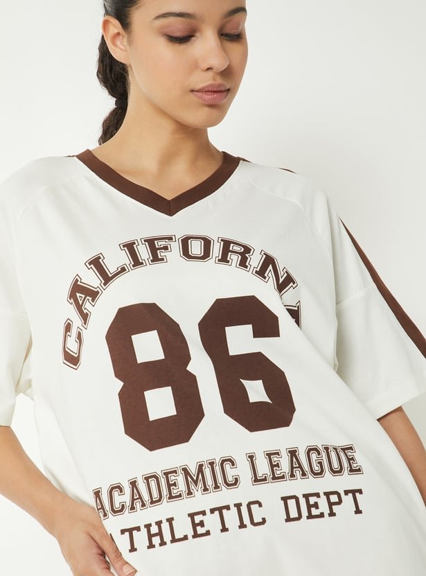 Women Printed Boxy Fit Sports T-shirts - Image 2