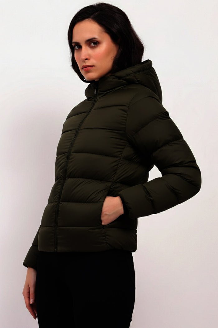 Olive Puffer Jacket - Image 2