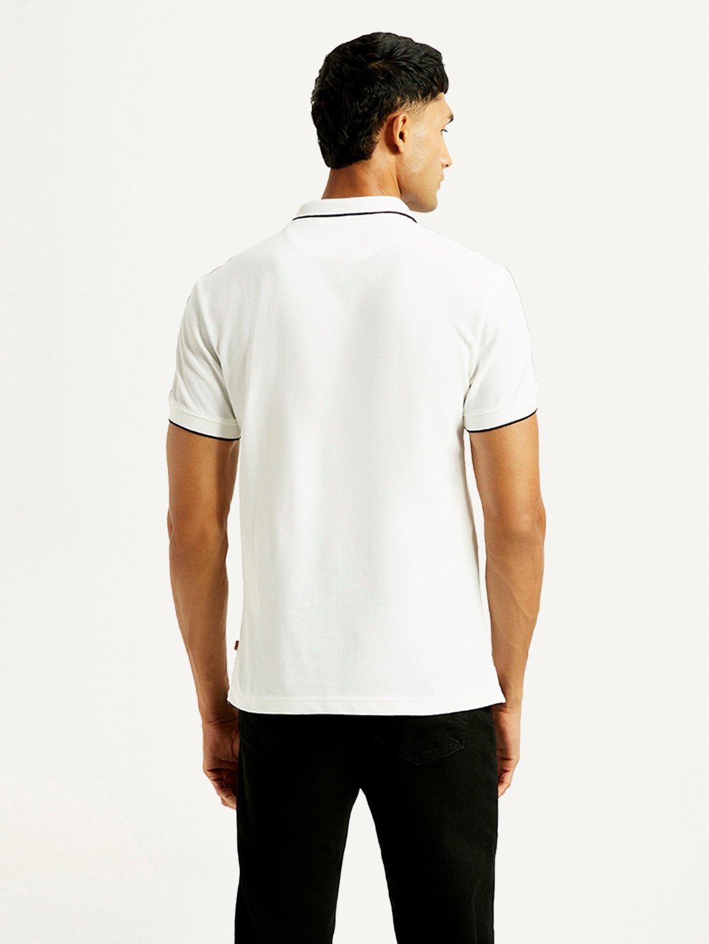 Men's Solid Slim Fit Polo - Image 3