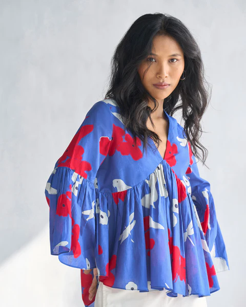 Ruffle Top - Purple - Image 3