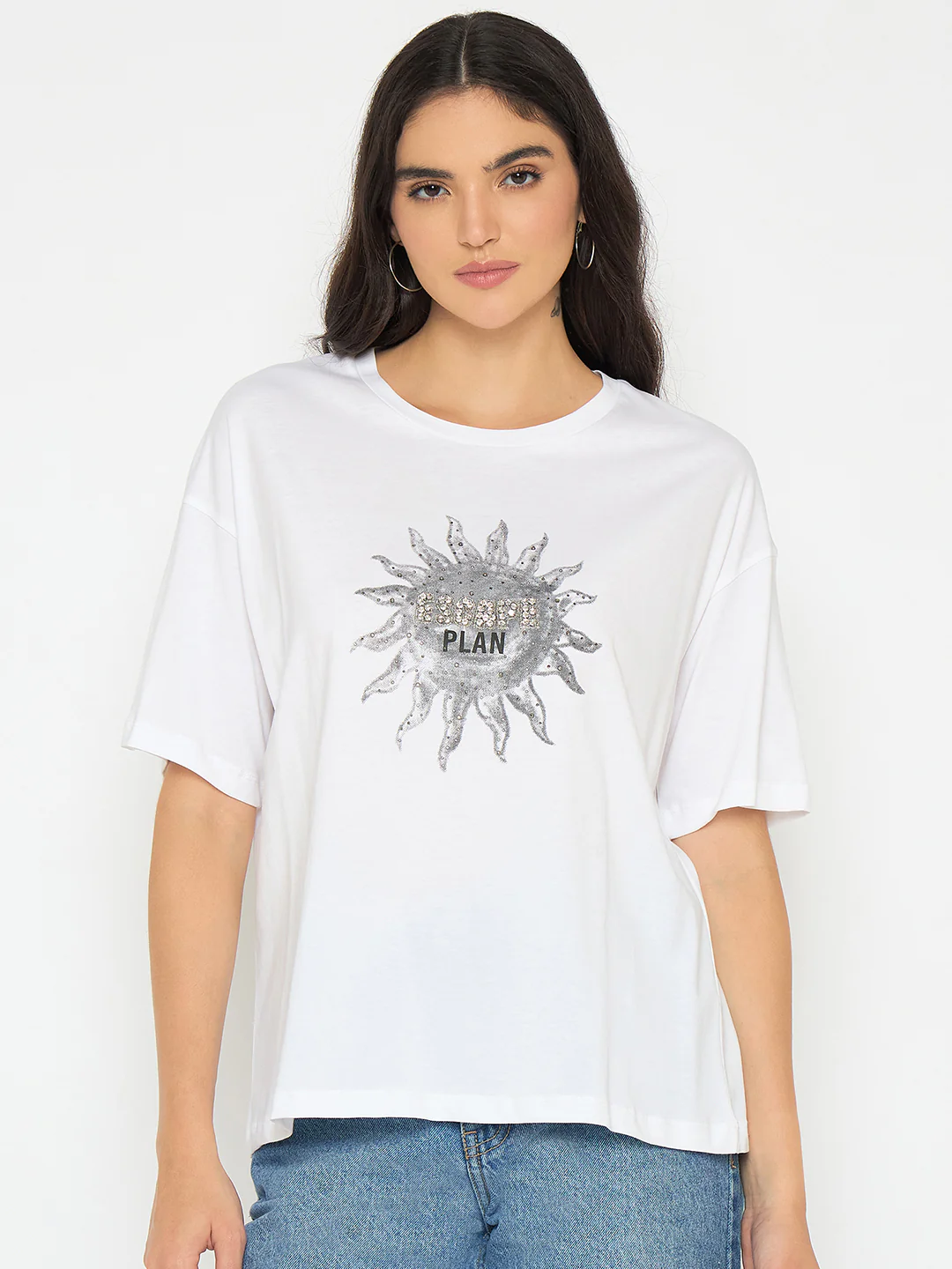 Graphic Print White Cotton - Image 3